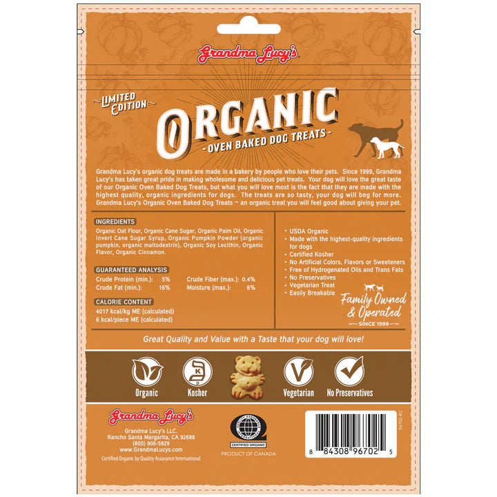 Grandma Lucy's Organic Pumpkin Pie Treats 8oz