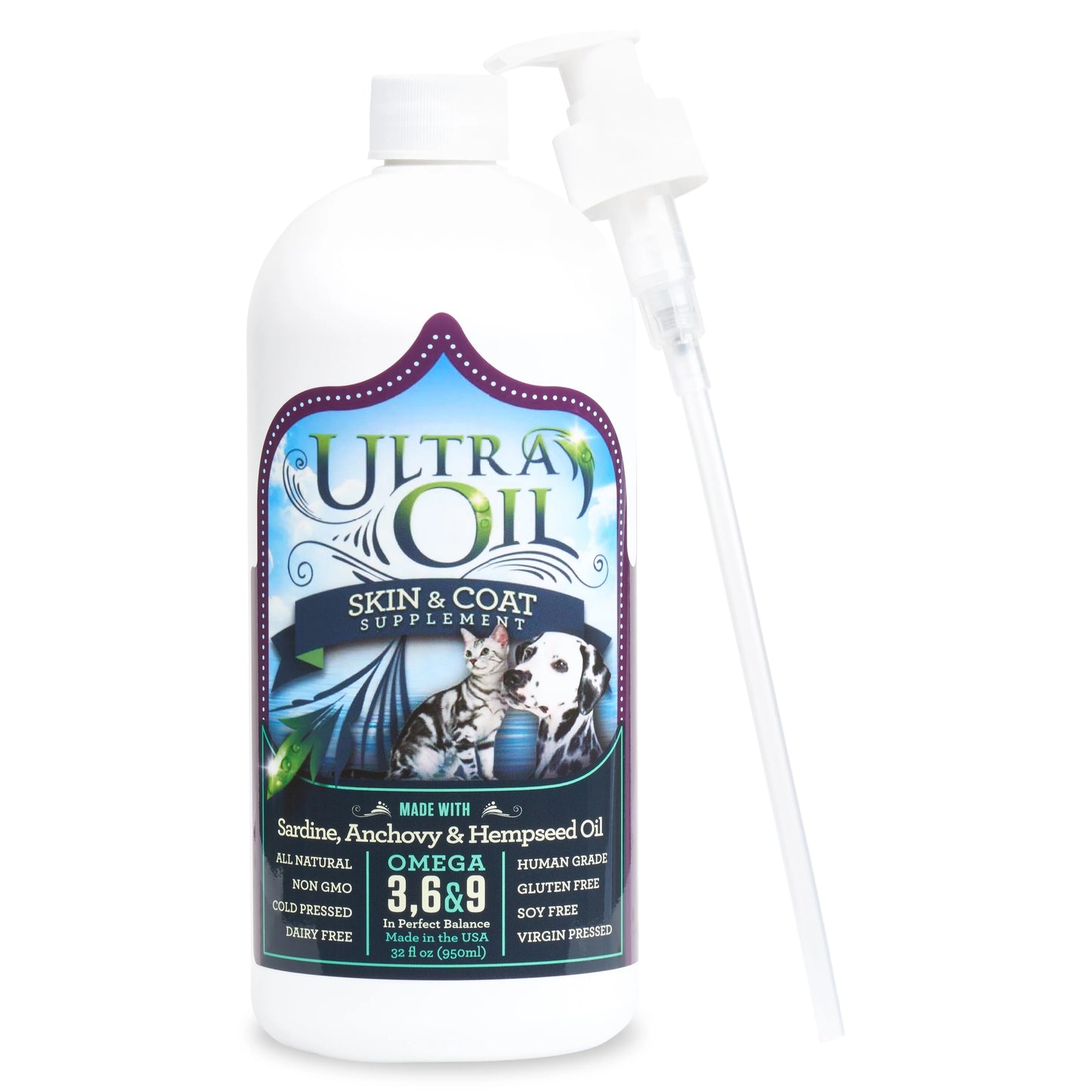 Ultra Oil Skin & Coat Supplement, 8oz