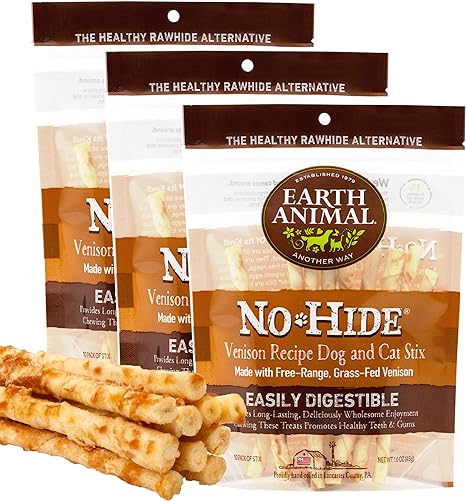 Earth Animal No-Hide Stix Chew Dog Treat, 10-pk